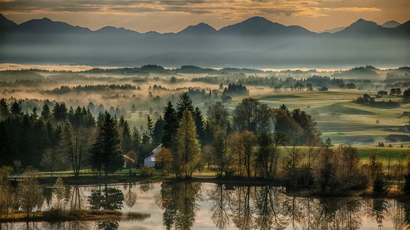 Ảnh phong cảnh đẹp và buồn cảm xúc.