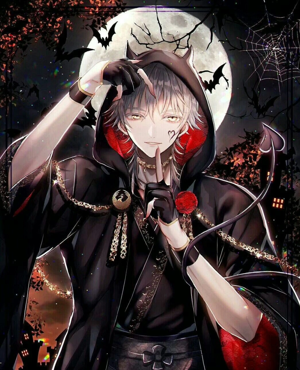 Avatar ác quỷ lạnh lùng nam mang phong thái lạnh lùng cuốn hút.