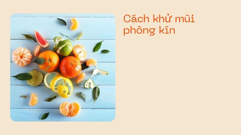 Cách khử mùi hôi phòng kín cực kỳ hiệu quả