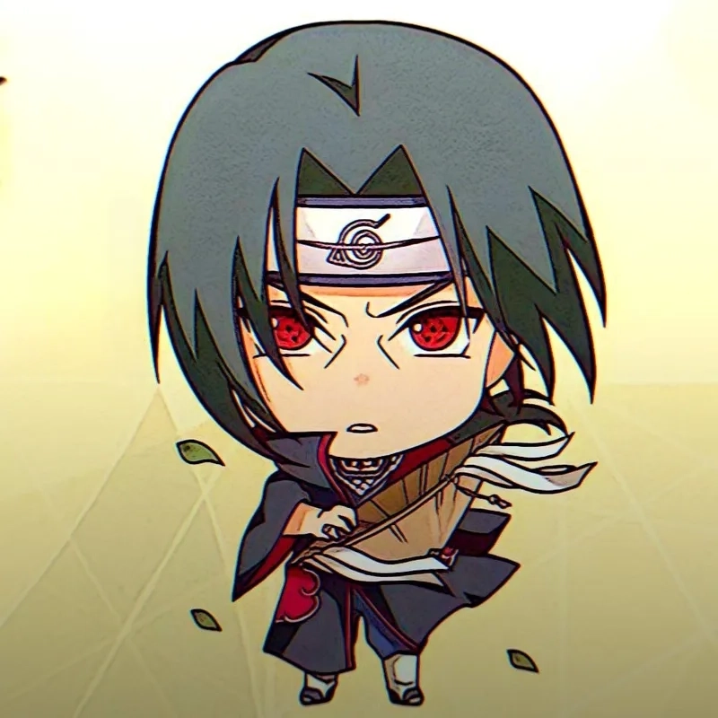 Itachi chibi figure nhỏ xinh trưng bày đẹp mắt.