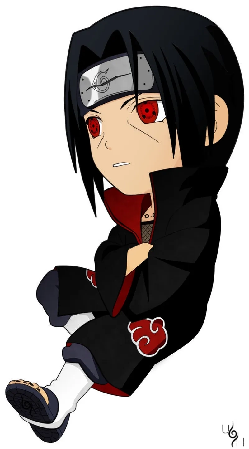 Itachi Uchiha chibi mang phong cách dễ thương độc đáo.