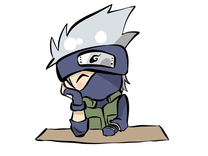 Hình Kakashi chibi phù hợp làm avatar hoặc hình nền.