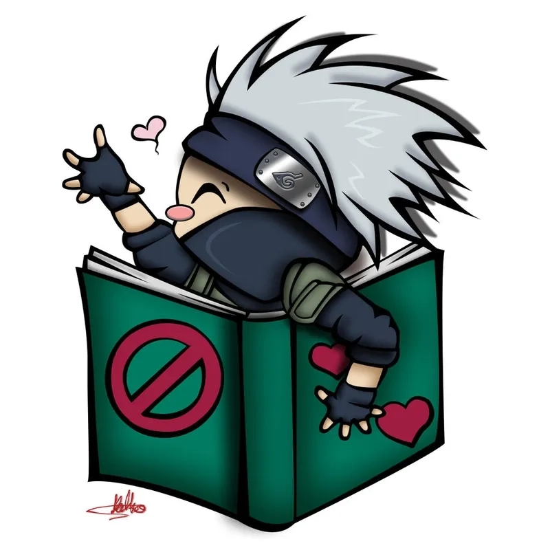 Chibi Kakashi cute khiến nhân vật trở nên thân thiện hơn.
