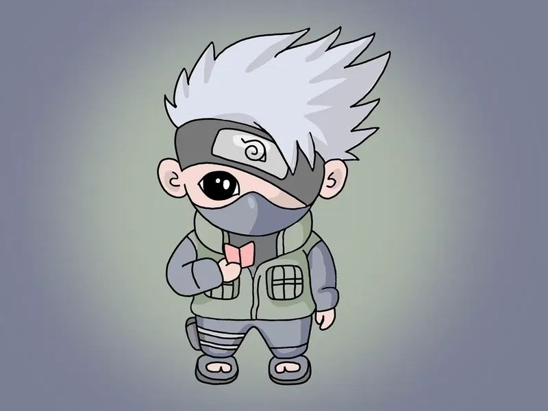 Chibi Kakashi PNG dễ ghép ảnh và chỉnh sửa.