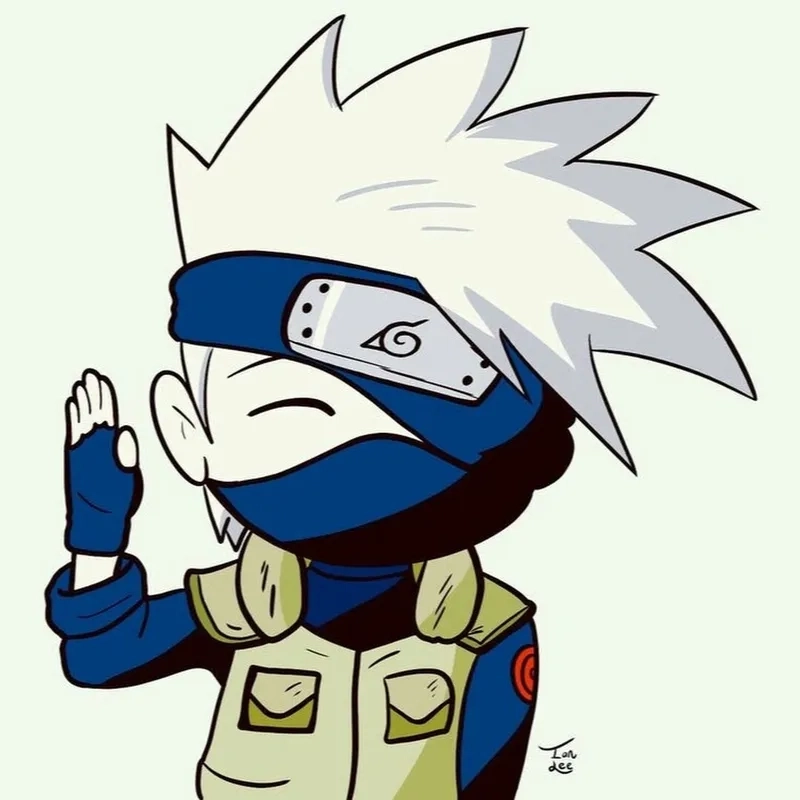 Hình ảnh Kakashi chibi đa dạng phong cách và màu sắc.