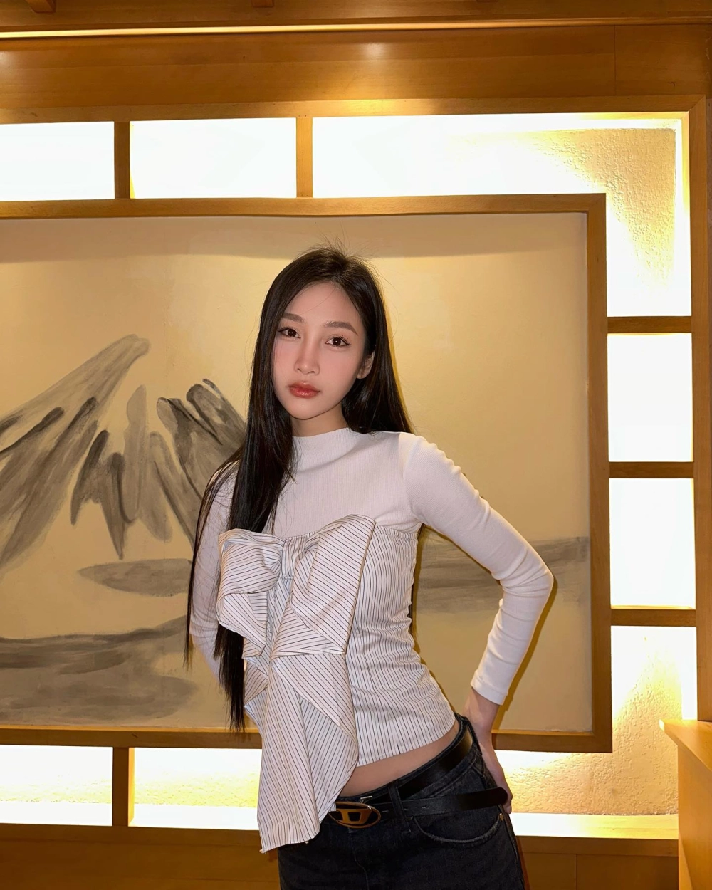 Hình ảnh gái xinh cute nhìn rất dễ thương.