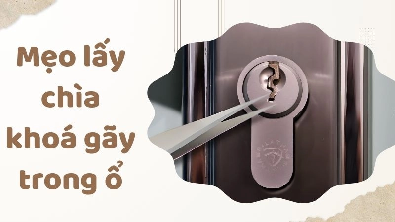 Dùng nhíp hoặc kìm mũi nhọn gắp mảnh vỡ