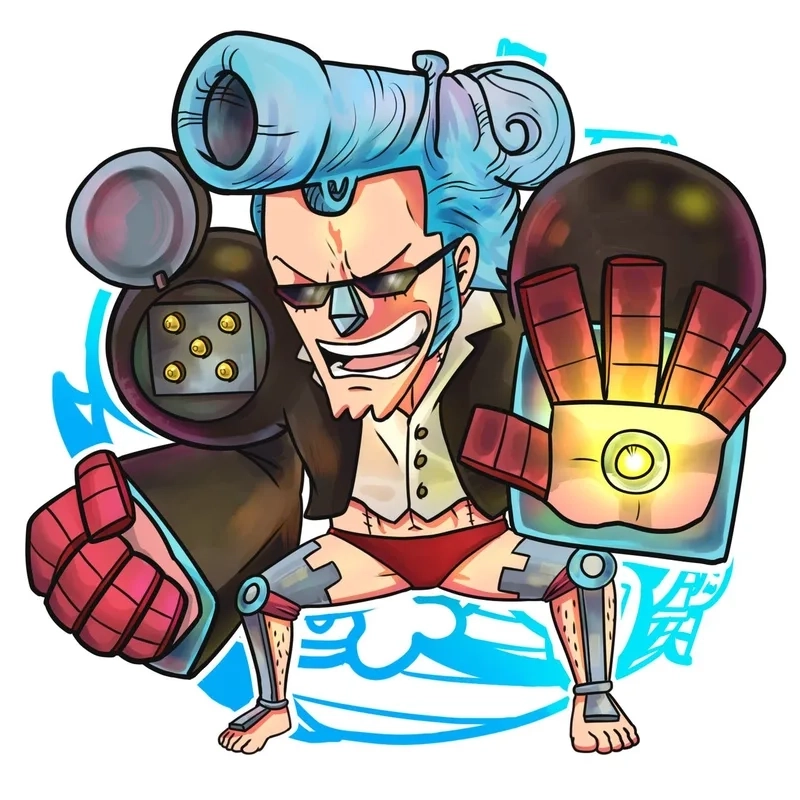 Bộ sưu tập ảnh franky chibi one piece đáng yêu dành cho người hâm mộ.