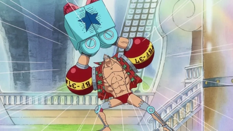 Chiêm ngưỡng các mô hình 3d franky sắc nét đến từng chi tiết máy móc.