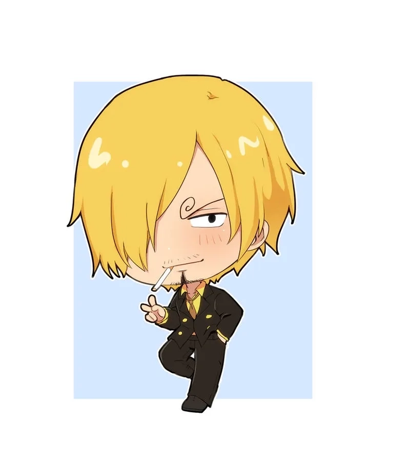 Vẻ ngoài nhỏ nhắn nhưng cực kỳ phong cách của nhân vật sanji chibi.