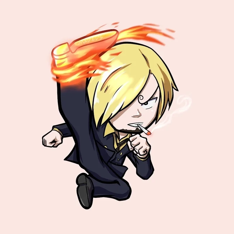 Thử thách khả năng hội họa với những ý tưởng vẽ sanji chibi đơn giản.